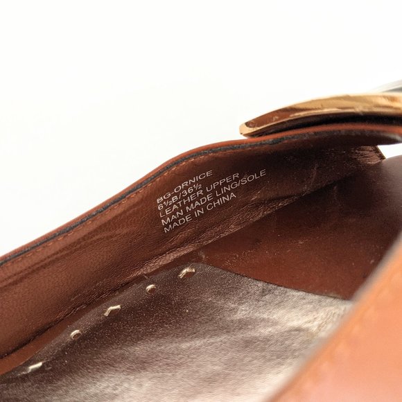 BCBGirls Leather Open Toe Heeled Sandals - Picture 11 of 13